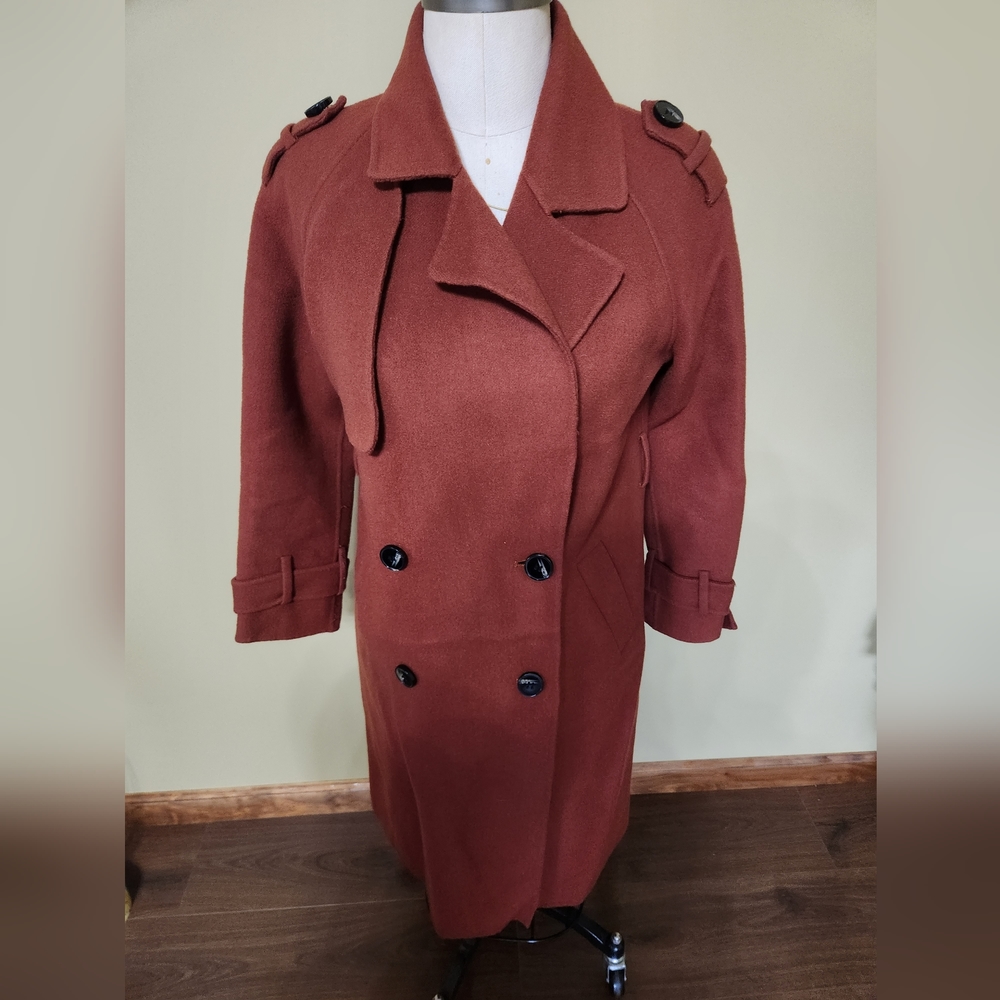 Hopeshow Burnt Orange  Long Coat #0864
